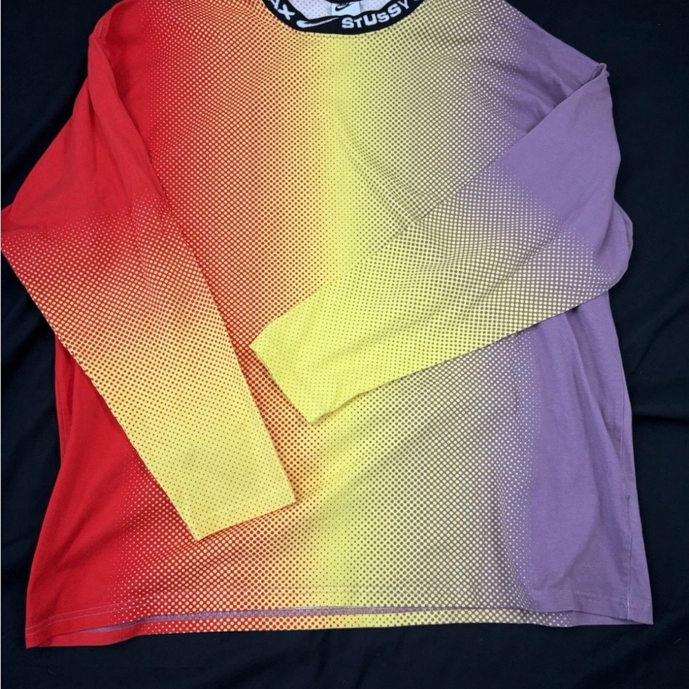 Nike x Stussy NRG Multi L/S Long Sleeve Shirt DO5308-902 Mens Size Medium Rare - Picture 3 of 6